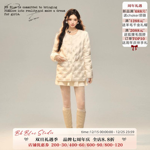 冬季 90白鸭绒羽绒内胆衣 原创设计 百搭轻薄防寒可外穿 BLUE