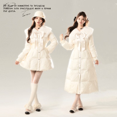 2024年新款冬季中长款羽绒服