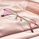 近视眼镜成品眼睛框女圆脸可配近视潮半框眼镜架女眼镜近视防辐射