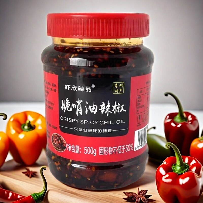 贵州特产辣油猪肉脆哨油辣椒拌粉拌面下饭遵义辣椒酱新日期瓶装