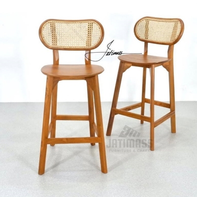 北欧实木吧台椅家用高脚凳