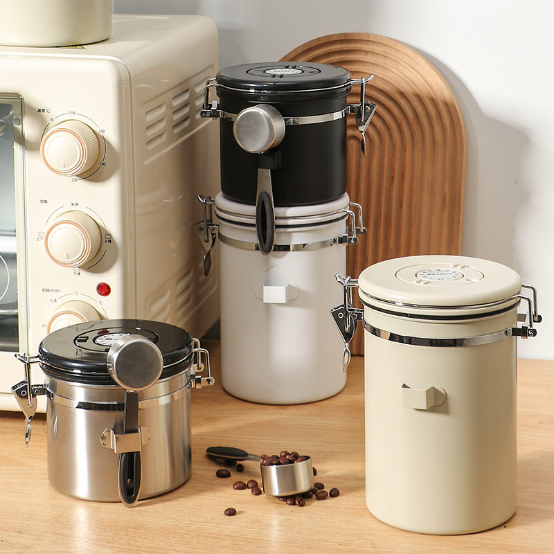 彬发咖啡店日式304密封密封罐