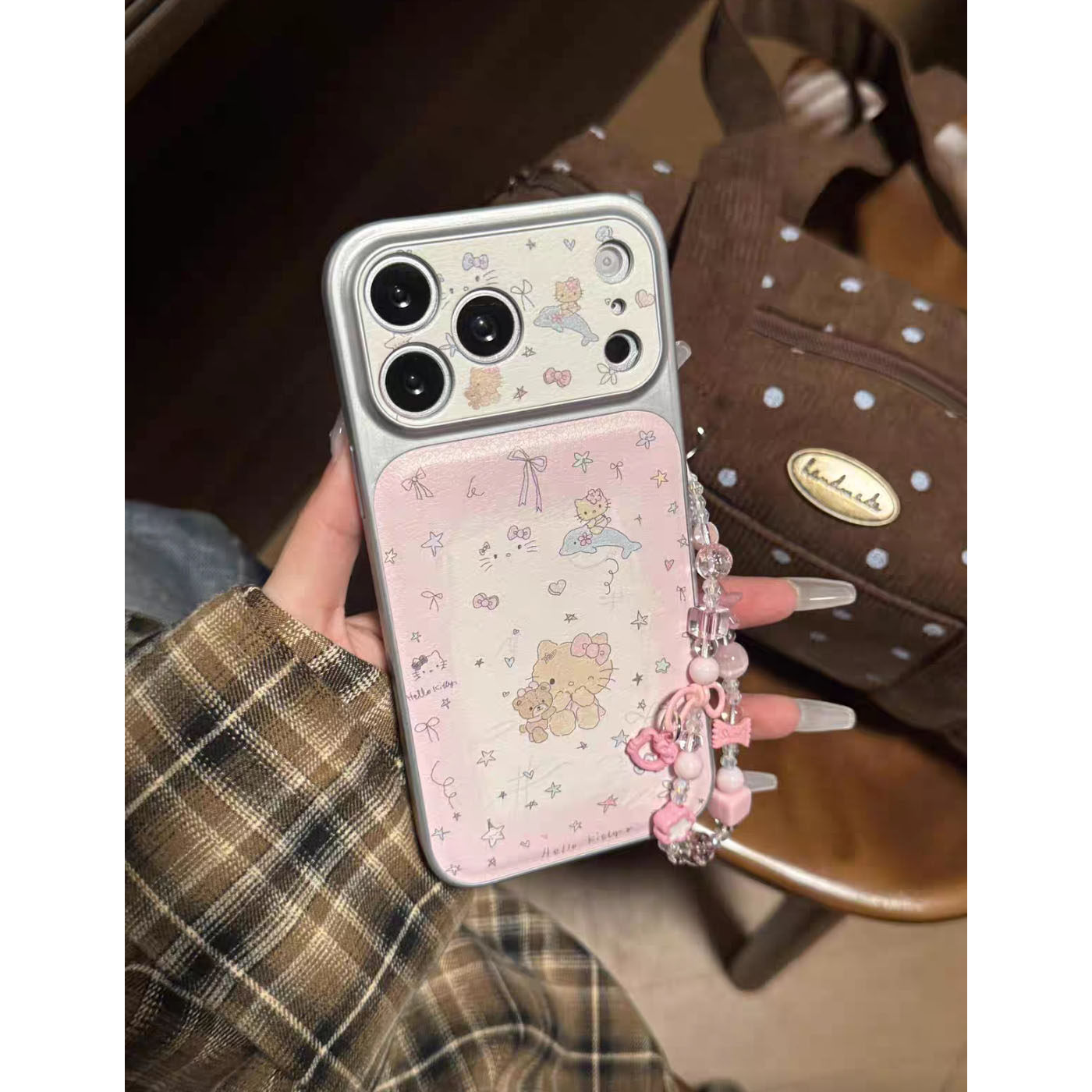 SHEEP CASE皮纹粉色晕染黑皮ktins风17pro手机壳17promax保护iphone15女款16pro双层16卡通iPhone17苹果15pro,3C数码配件,手机保护套/壳,淘宝优惠券,粉丝福利购,淘宝优惠卷