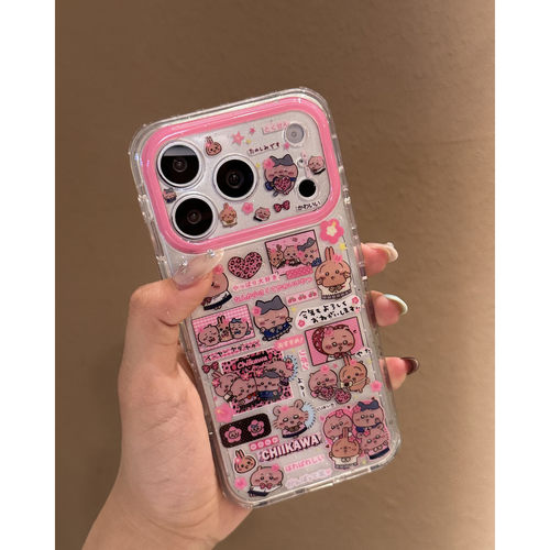 吉伊卡哇黑皮全包防摔iPhone软壳