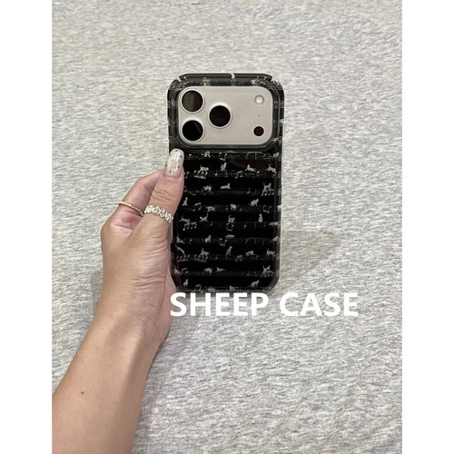 韩系闪闪音符猫咪苹果全包防摔壳