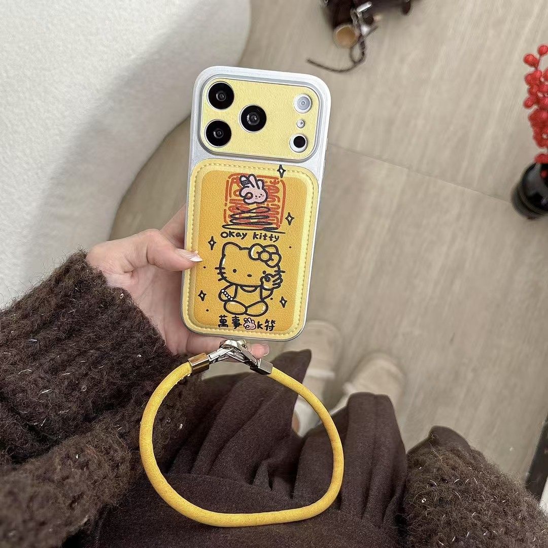 趣味可爱卡通适用苹果17手机壳iPhone17Promax新款16高级感15保护套13硅胶14防摔全包镜头女款贴皮软壳超薄外