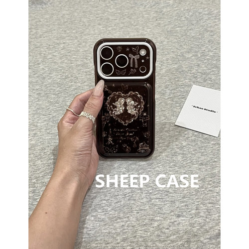 韩系爱心丘比特苹果全包防摔软壳