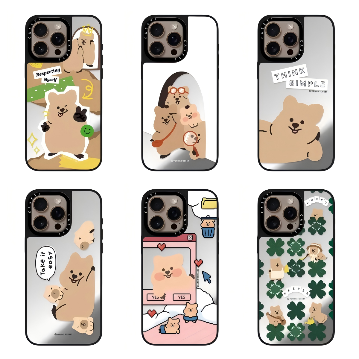 CASETi联名YOUNG FOREST可爱柿子椒熊适用苹果iPhone16ProMax15plus14 13 12 11壳Magsafe磁吸华强北