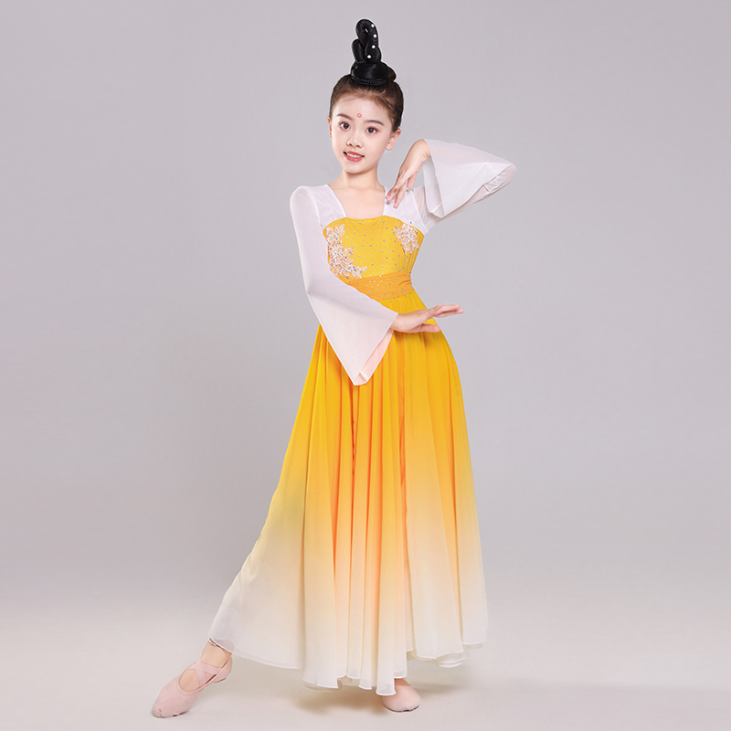 2024桃李杯嬉闹古典舞飘逸舞蹈服儿童少儿艺考级剧目服装表演服女