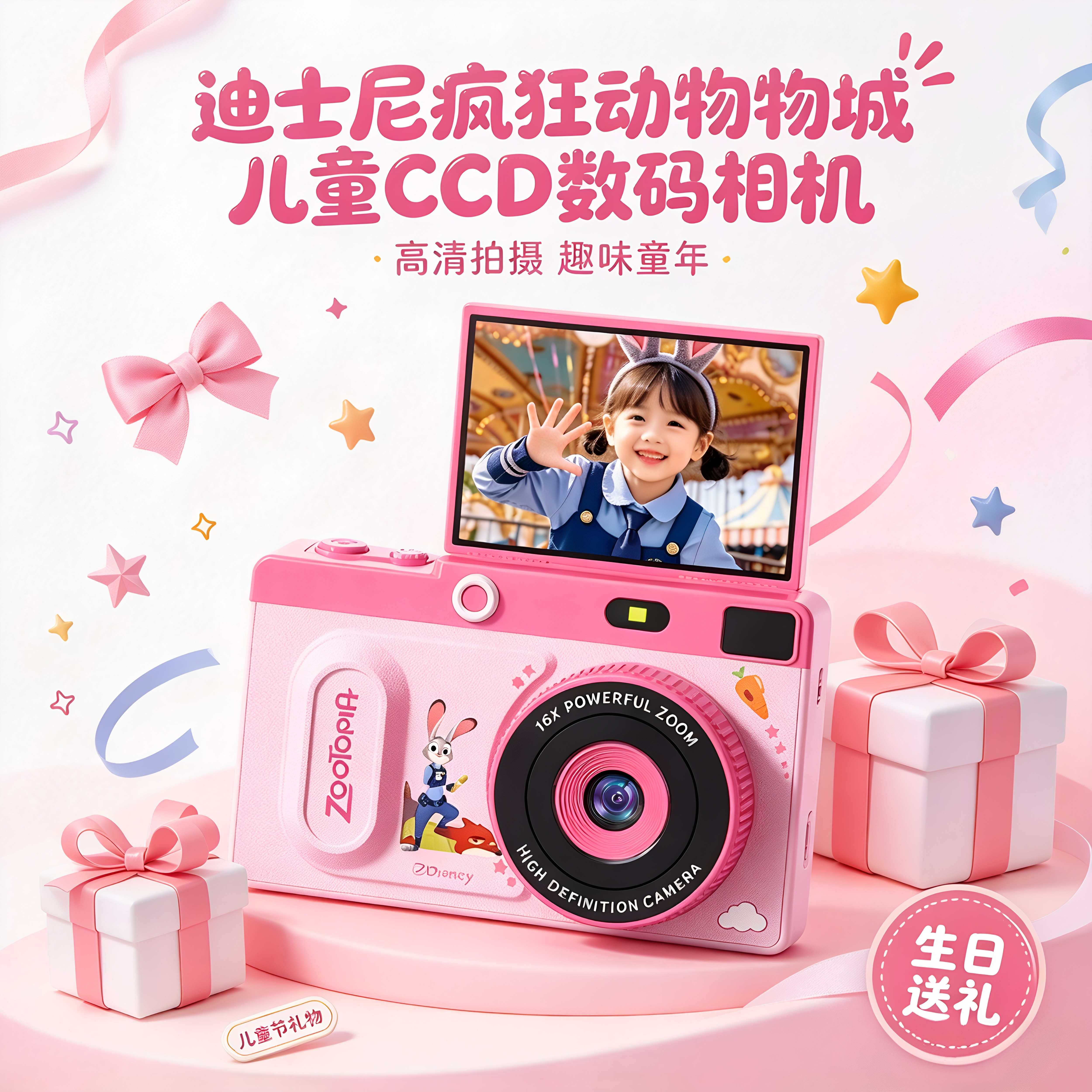 儿童CCD数码相机高级感生日礼物