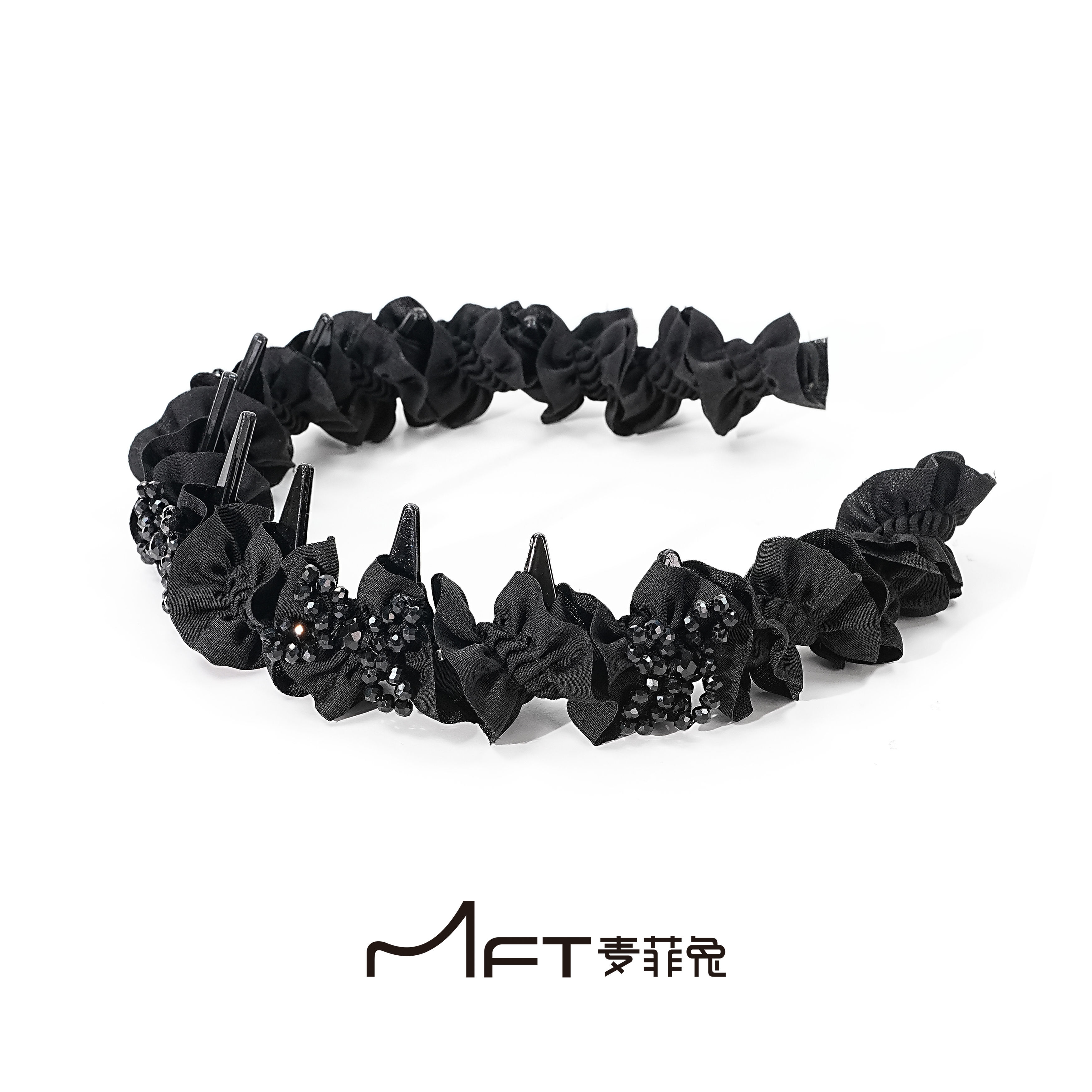星月流光发箍休闲风复古风复古宫廷日韩女发箍丝绒头饰复古法式