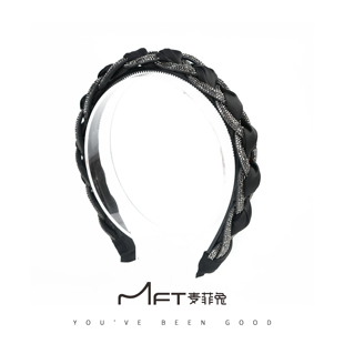 兰壹壹云歆发箍新款麻花编织钻钻发箍轻奢高级感简约气质发饰