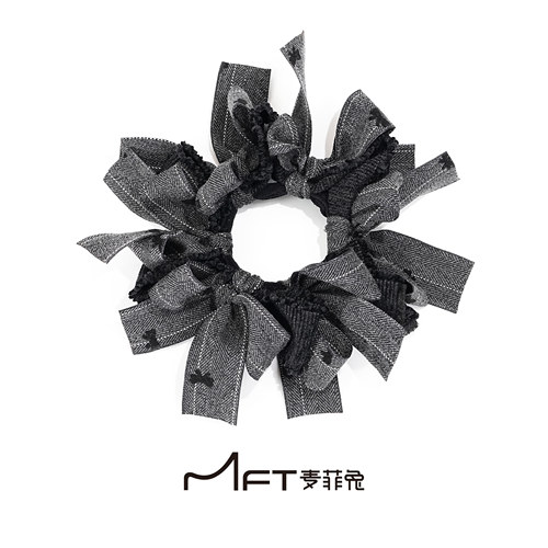 栗语发圈韩系爆款小众编织蝴蝶结大肠发圈显发量发饰发绳马尾头绳