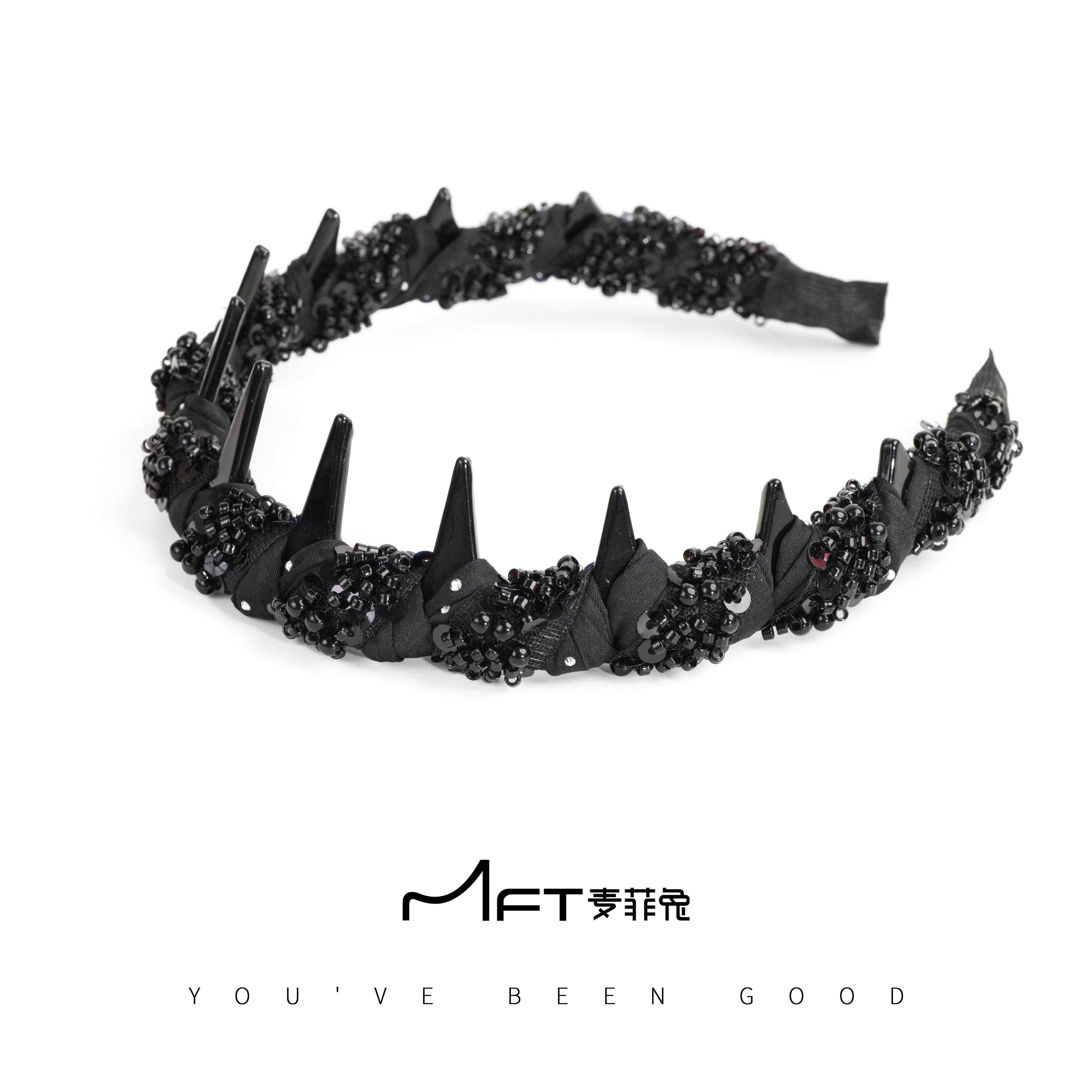 兰壹壹繁星发箍手工串珠锯齿高颅顶防滑压发头箍低调百搭水晶发饰,饰品/流行首饰/时尚饰品新,发饰,淘宝优惠券,粉丝福利购,淘宝优惠卷