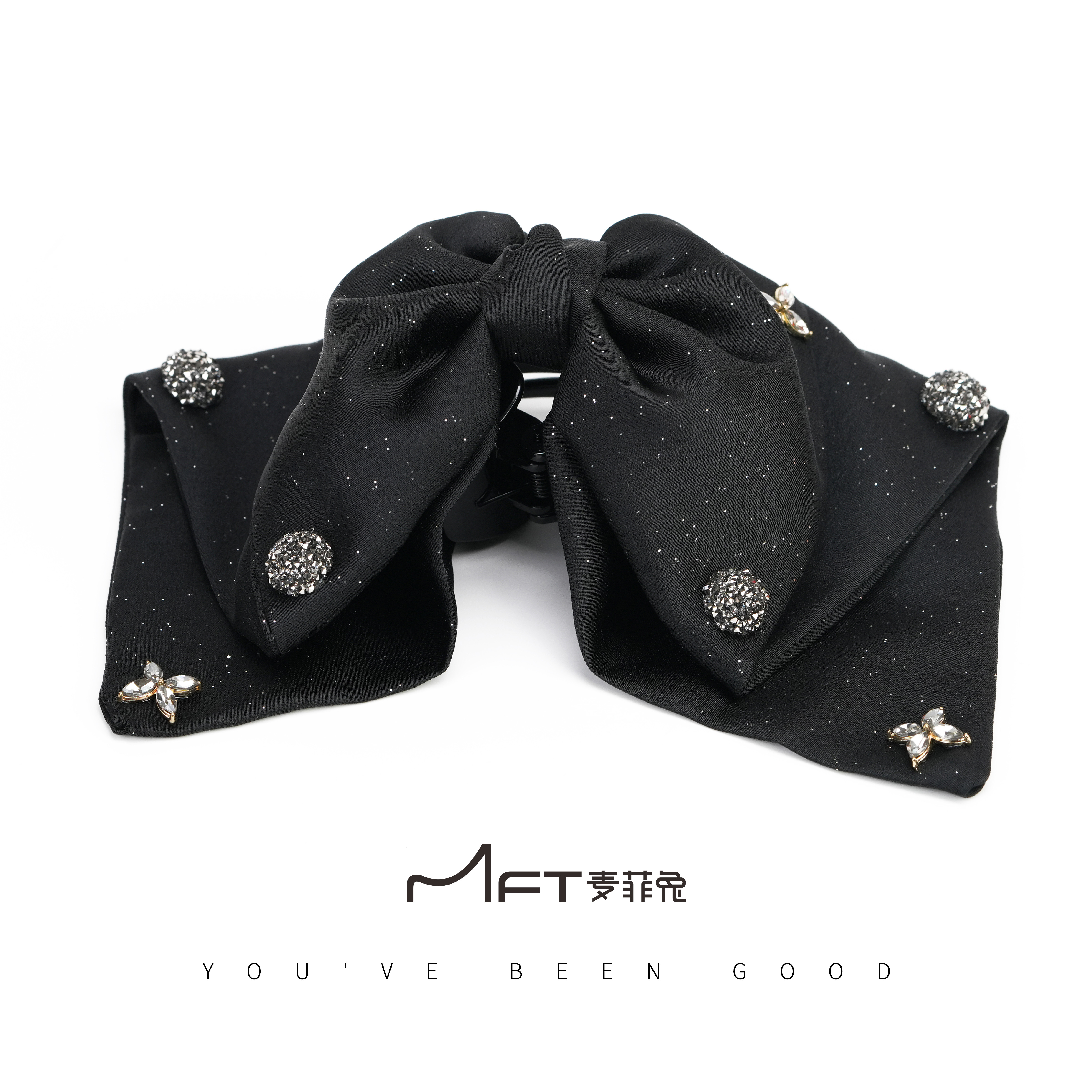 后脑勺发饰蔻奢缎面法式优雅