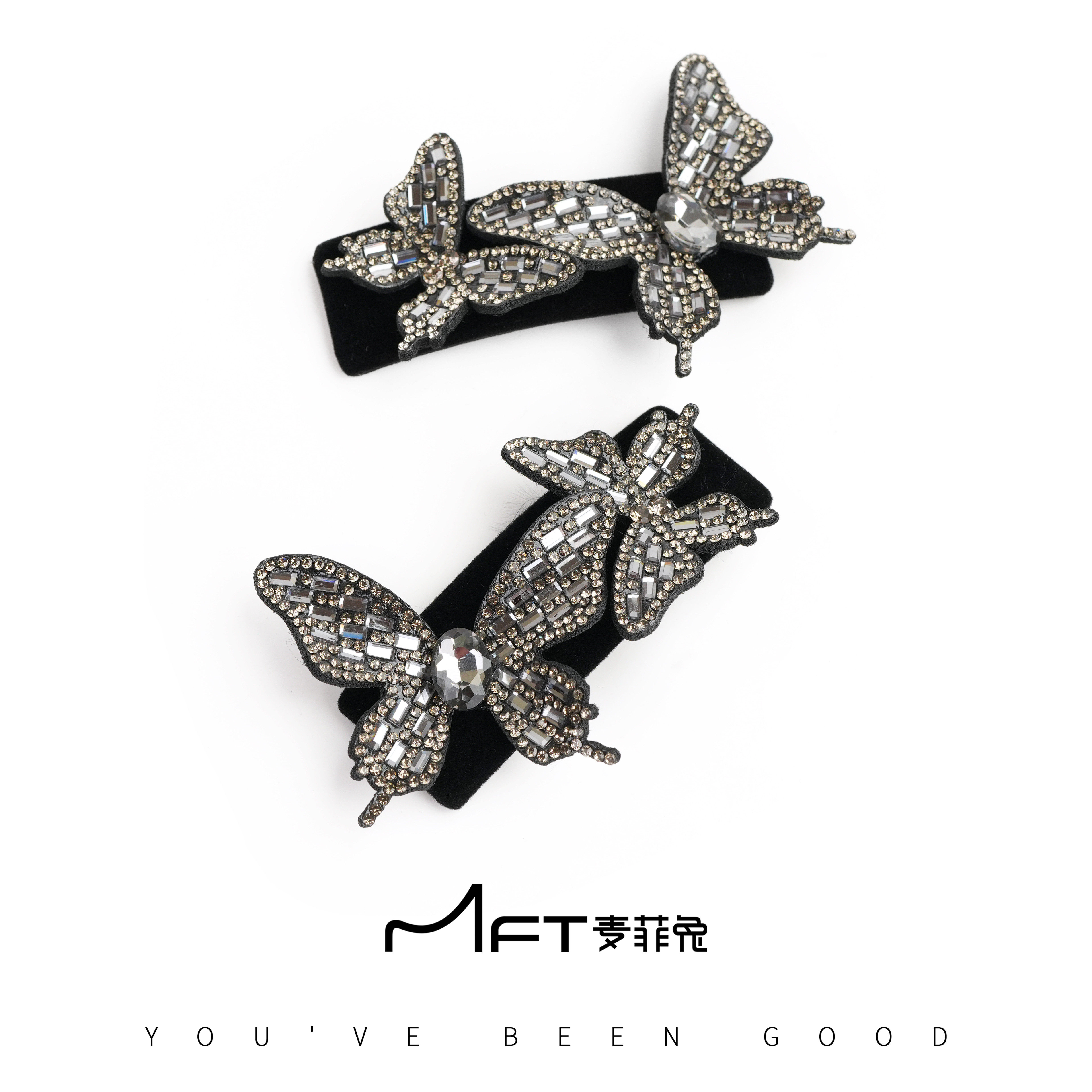 兰壹壹两只蝴蝶BB夹法式轻奢满钻名媛风发夹冬日氛围感侧边夹发饰,饰品/流行首饰/时尚饰品新,发饰,淘宝优惠券,粉丝福利购,淘宝优惠卷