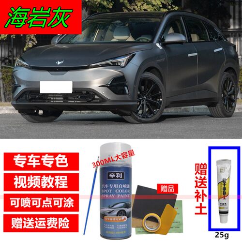 适用极狐阿尔法T5海岩灰色补漆笔汽车划痕修复自喷漆原厂车漆白色
