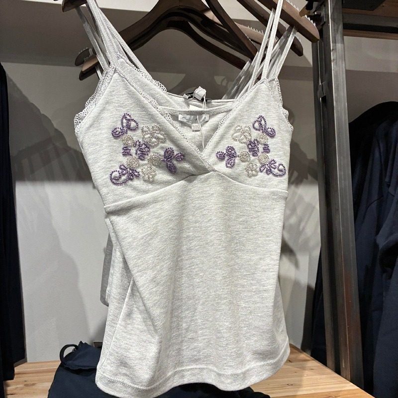 大码胖mm手工串珠设计感吊带上衣女无袖修身显瘦气质性感小背心潮,女装/女士精品,大码内搭,淘宝优惠券,粉丝福利购,淘宝优惠卷