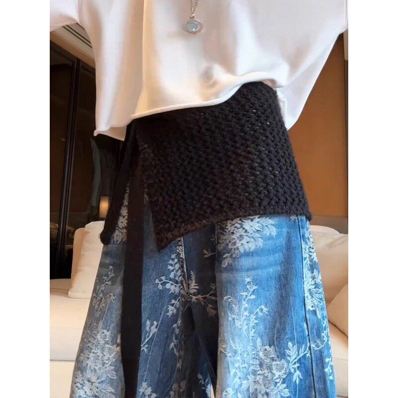 大码胖MM镂空系带黑色屁帘半身裙女秋冬季叠穿显瘦气质针织短裙子,女装/女士精品,大码半身裙,淘宝优惠券,粉丝福利购,淘宝优惠卷