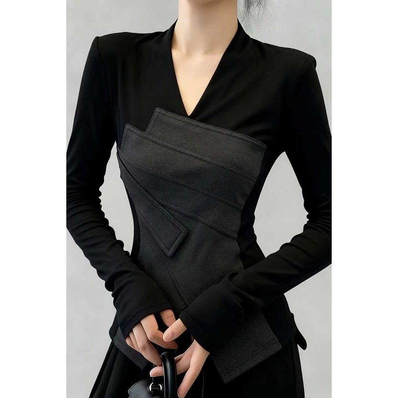 大码设计感v领加绒磨毛打底衫T恤女胖mm时尚气质收腰内搭长袖上衣,女装/女士精品,大码内搭,淘宝优惠券,粉丝福利购,淘宝优惠卷