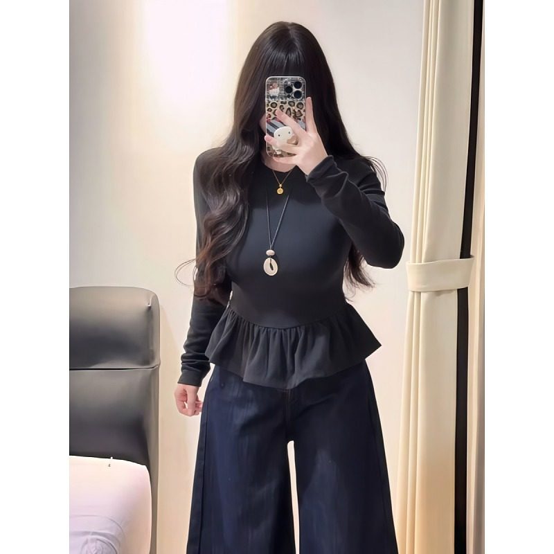 大码芭蕾风显瘦修身长袖T恤女秋冬季胖MM时尚气质内搭打底衫上衣,女装/女士精品,大码内搭,淘宝优惠券,粉丝福利购,淘宝优惠卷