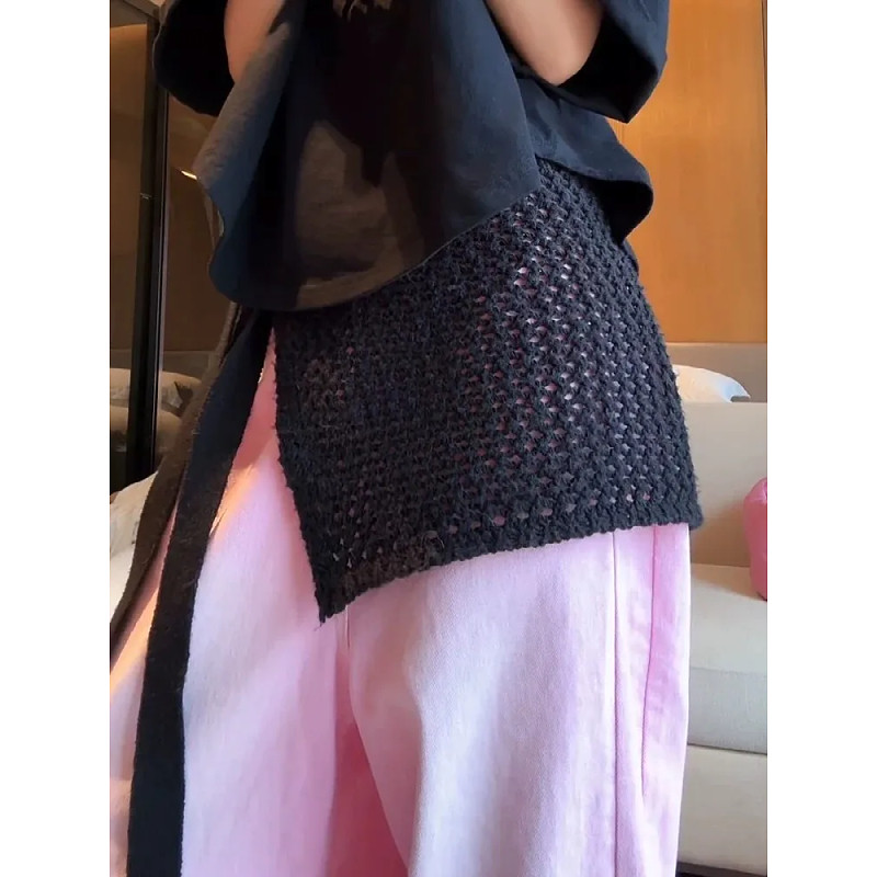 大码胖mm镂空系带纯色韩系高级感时尚洋气叠针织穿屁帘半身裙冬季,女装/女士精品,大码半身裙,淘宝优惠券,粉丝福利购,淘宝优惠卷