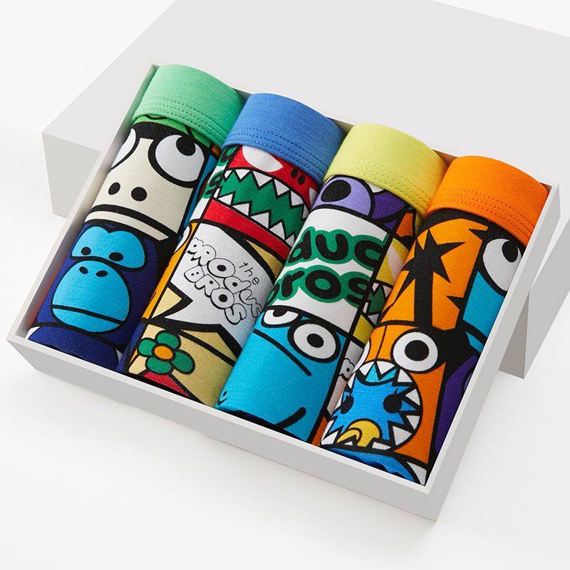 新款内裤少年青少年莫代尔中学生内裤初高中生男生卡通潮流四角裤,女士内衣/男士内衣/家居服,男平角内裤,淘宝优惠券,粉丝福利购,淘宝优惠卷