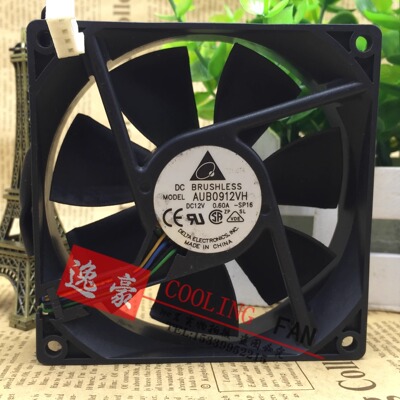 AUB0912VH Delta/台达9CM四线大风量机箱电源散热风扇12v 0.60A