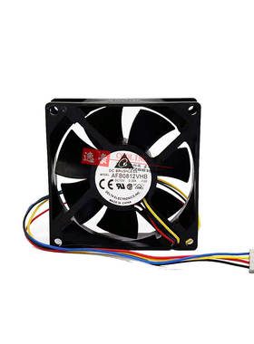 DELTA台达AFB0812HH 8cm机箱电源服务器CPU散热8025风扇12V 0.3A