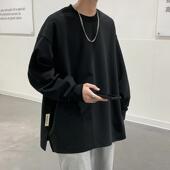 春秋季 初高中学生帅气打底衫 圆领卫衣青少年潮牌宽松大码 休闲长袖