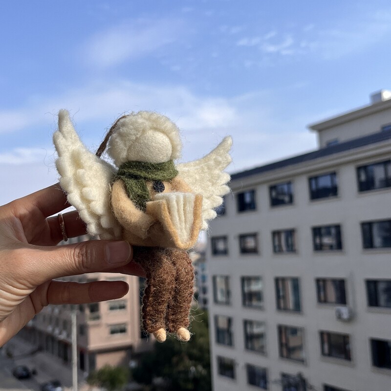 尼泊尔手工羊毛毡挂件围巾小天使包包挂件挂饰钥匙扣挂件高品质