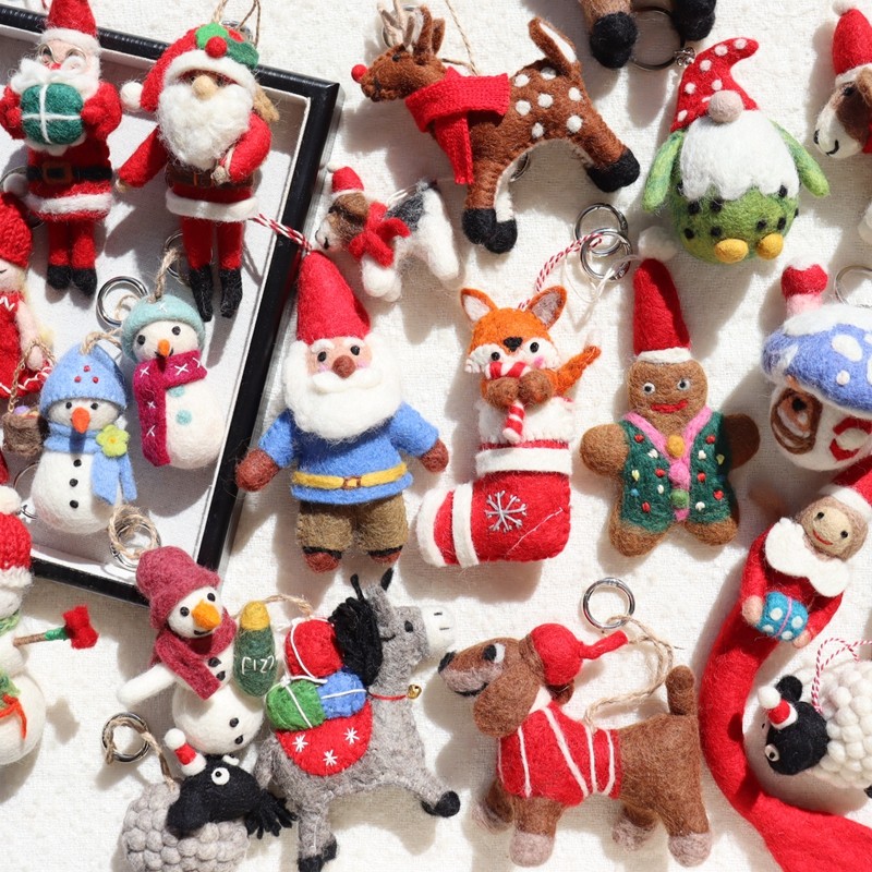 可爱圣诞老人包挂件动物羊毛毡钥匙扣雪人毛绒公仔圣诞新年挂饰,服饰配件/皮带/帽子/围巾,包挂件,淘宝优惠券,粉丝福利购,淘宝优惠卷