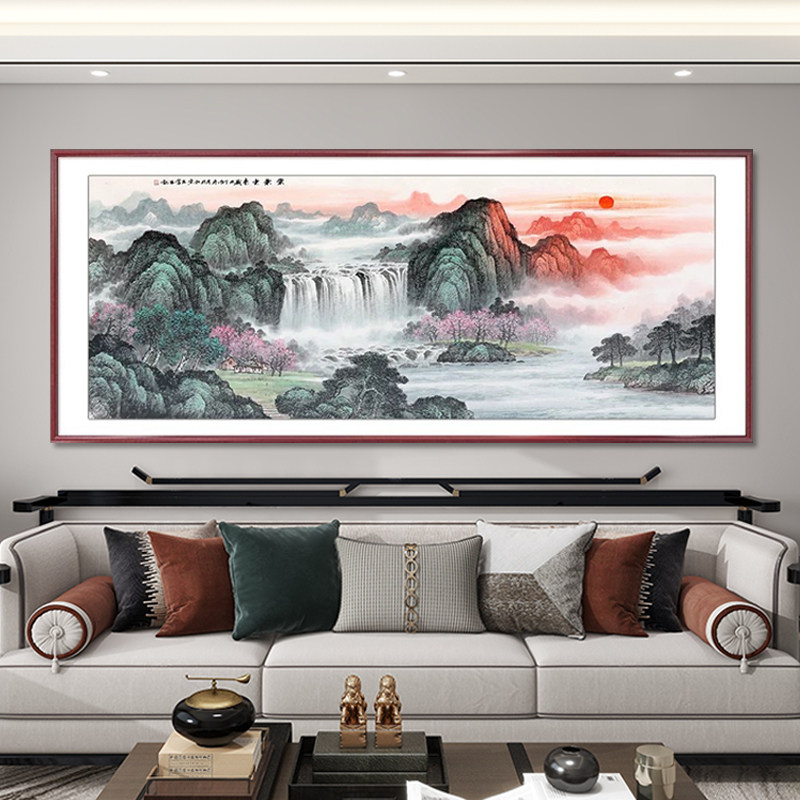 尊弘新中式山水画装饰画