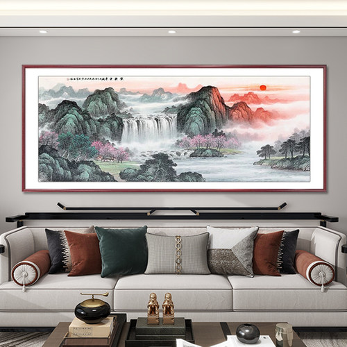 尊弘新中式山水画装饰画