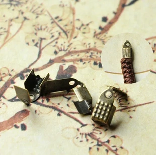 手链复古风#夹片配件1.24中材料/diy元编织古铜色首饰包