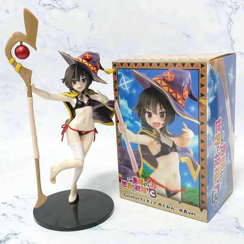 为美好的世界献上祝福 惠惠大魔法师泳装美手办模型摆件景品