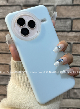 适用小米civi5pro手机壳液态硅胶果冻保护套全包奶蓝色不褪色小众个性男女