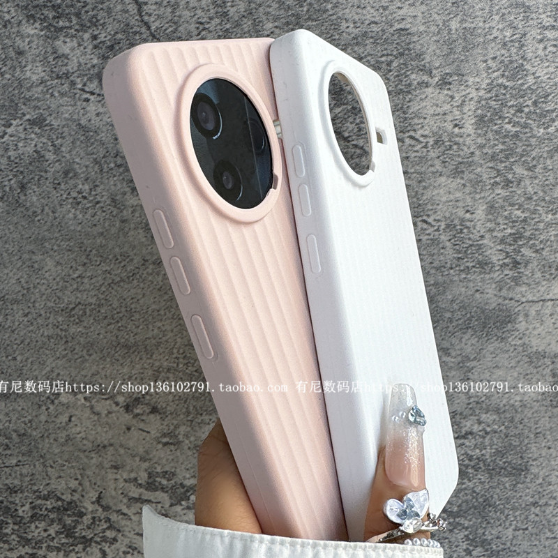 YOONIA适用红米K80手机壳k80pro瓦楞纹条纹液态硅胶保护套全包温柔网红不变色时尚唯美