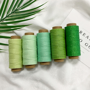 新款纯色星空圆蜡线DIY手工多色可选纸管圆蜡线编蝴蝶编织线