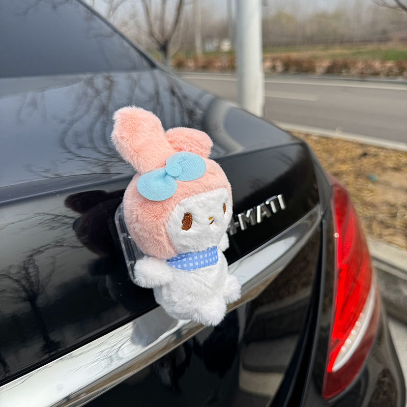 玉桂狗汽车尾部挂件玩偶车载车屁股车外摩托电动车后备箱公仔摆件