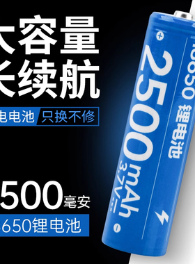 康铭18650锂电池充电3.7v强光手电筒小风扇电蚊拍头灯收音机电池