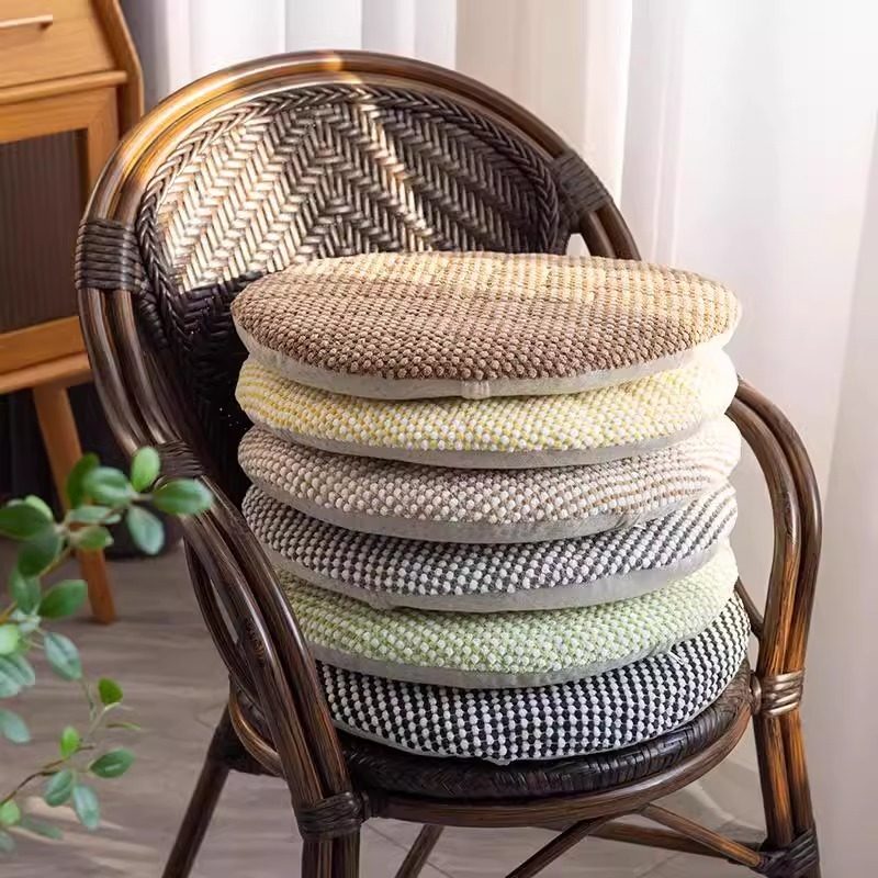 灯芯绒加厚圆形椅子垫防滑藤椅坐垫可拆洗家用透气餐椅垫榻榻米垫,居家布艺,椅垫,淘宝优惠券,粉丝福利购,淘宝优惠卷