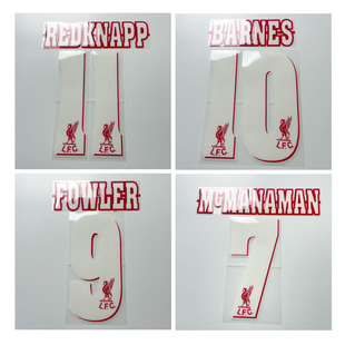 复古7号麦克马纳曼植绒印号福勒巴恩斯雷德克纳普热转印植绒印字