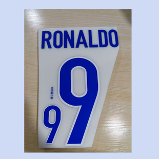 1998巴西印字9号罗纳尔多#9 RONALDO Nameset热转印印印号