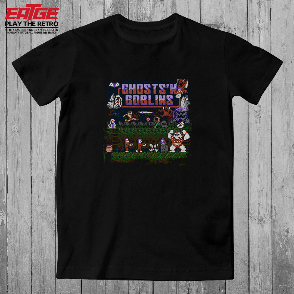 魔界村T恤FC红白机游戏NES怀旧Ghosts'n Goblins潮牌电竞大码体恤