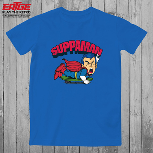 阿拉蕾傻瓜超人T恤IQ博士酸梅Suppaman原创纯棉Dr Slump宽松体恤