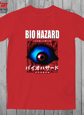 生化危机T恤初代Biohazard怀旧游戏Resident Evil纯棉电竞体恤