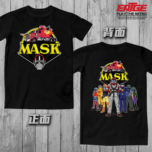 蒙面斗士T恤神龙特工队80后动漫怀旧童年动画片纯棉双面印花体恤