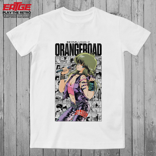 孤独偶像鲇川圆T恤橙路Orange Road古灵精怪原创潮牌纯棉动漫体恤