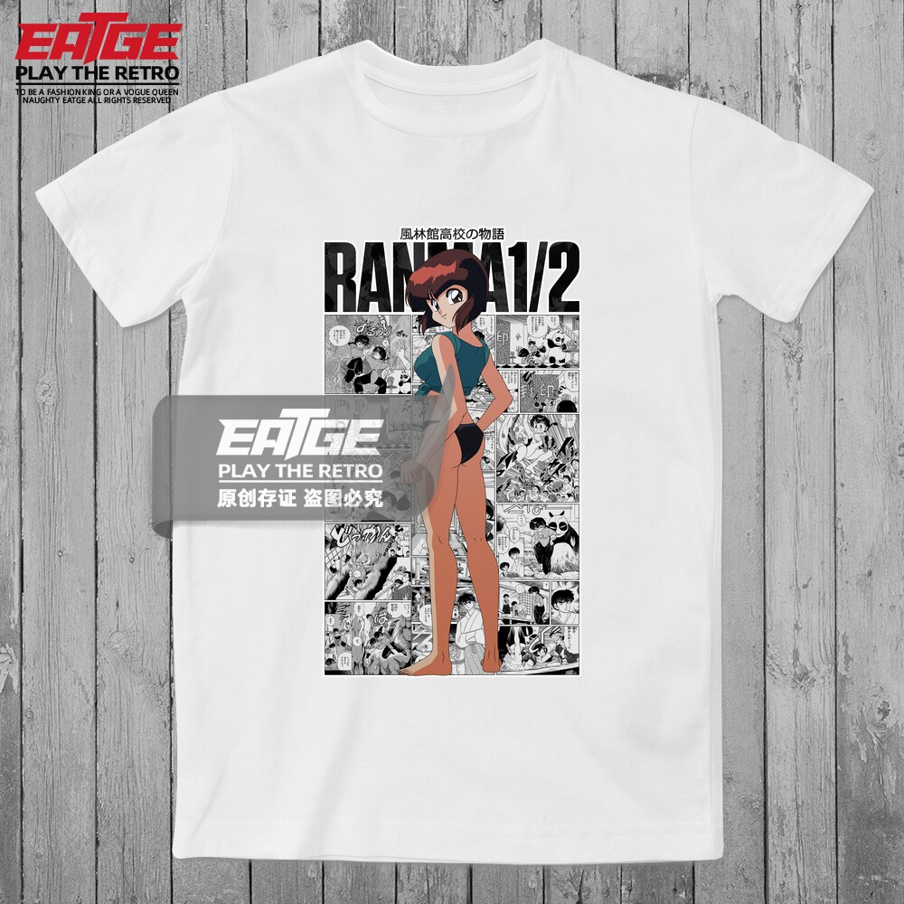 腹黑美女天道靡T恤乱马1/2经典动漫体恤同人二创纯棉原创潮牌Tee